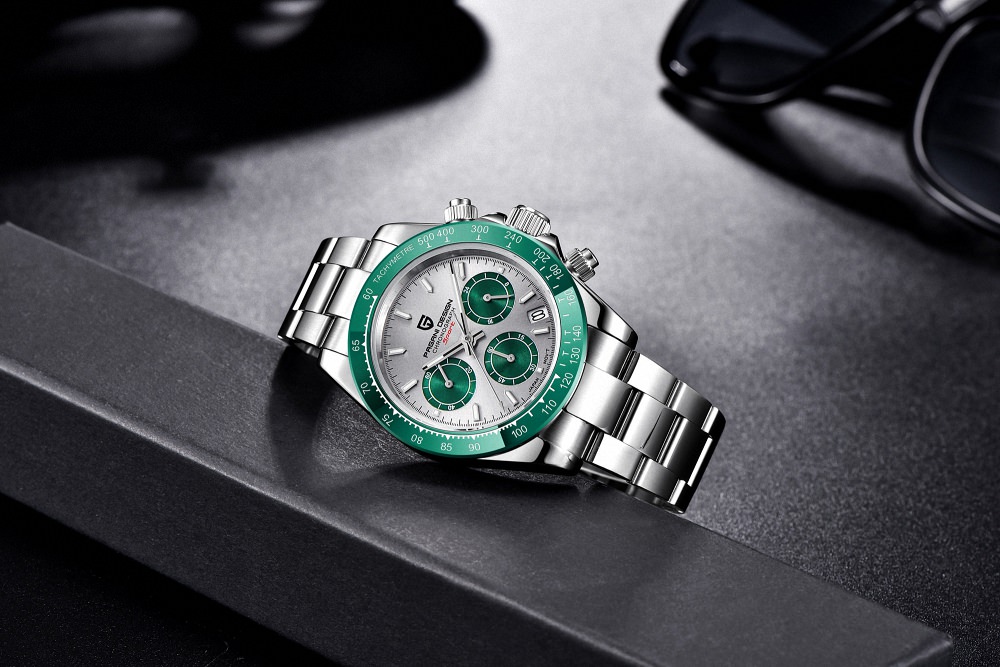 Pagani Design PD-1644 Daytona Kronograf Erkek Kol Saati - Yeşil - Görsel 4