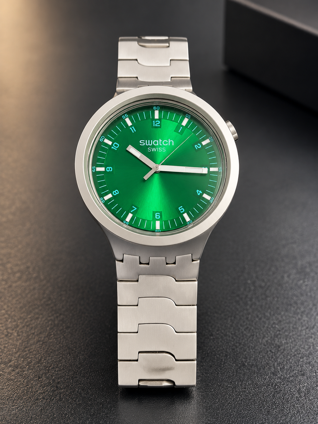 Swatch SB07S101G BIG BOLD IRONY Erkek Kol Saati – İkinci El, Sıfır Kondisyon, Full Set - Görsel 5