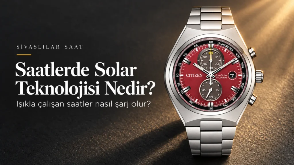 Saatlerde Solar Teknolojisi Nedir? Işıkla Çalışan Saatler Nasıl Şarj Olur?